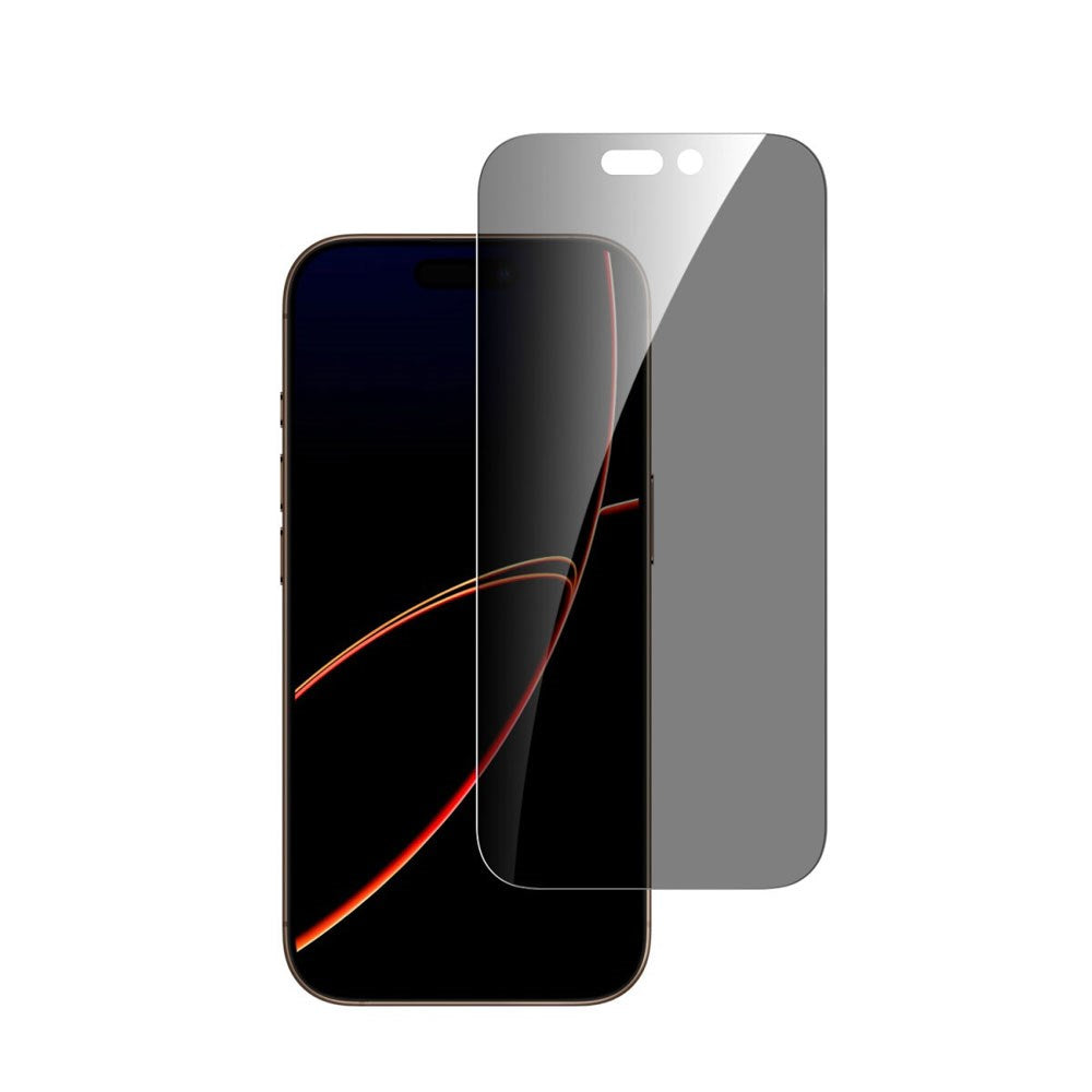 iPhone 17 Pro 4Smarts Second Glass Screen Protector with Mounting Frame - Privacy Function - Transparent