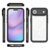 iPhone Air 4Smarts Waterproof 360 Case - MagSafe Compatible - Transparent / Black