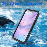 iPhone Air 4Smarts Waterproof 360 Case - MagSafe Compatible - Transparent / Black