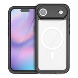 iPhone Air 4Smarts Waterproof 360 Case - MagSafe Compatible - Transparent / Black