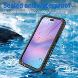 iPhone 17 Pro 4Smarts Waterproof 360 Case - MagSafe Compatible - Transparent / Black