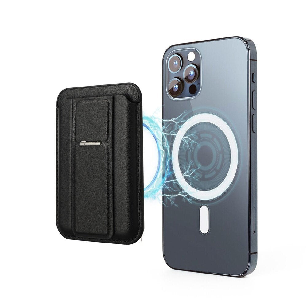 4smarts Magnetic Card Holder with Stand Function - MagSafe Compatible - Black