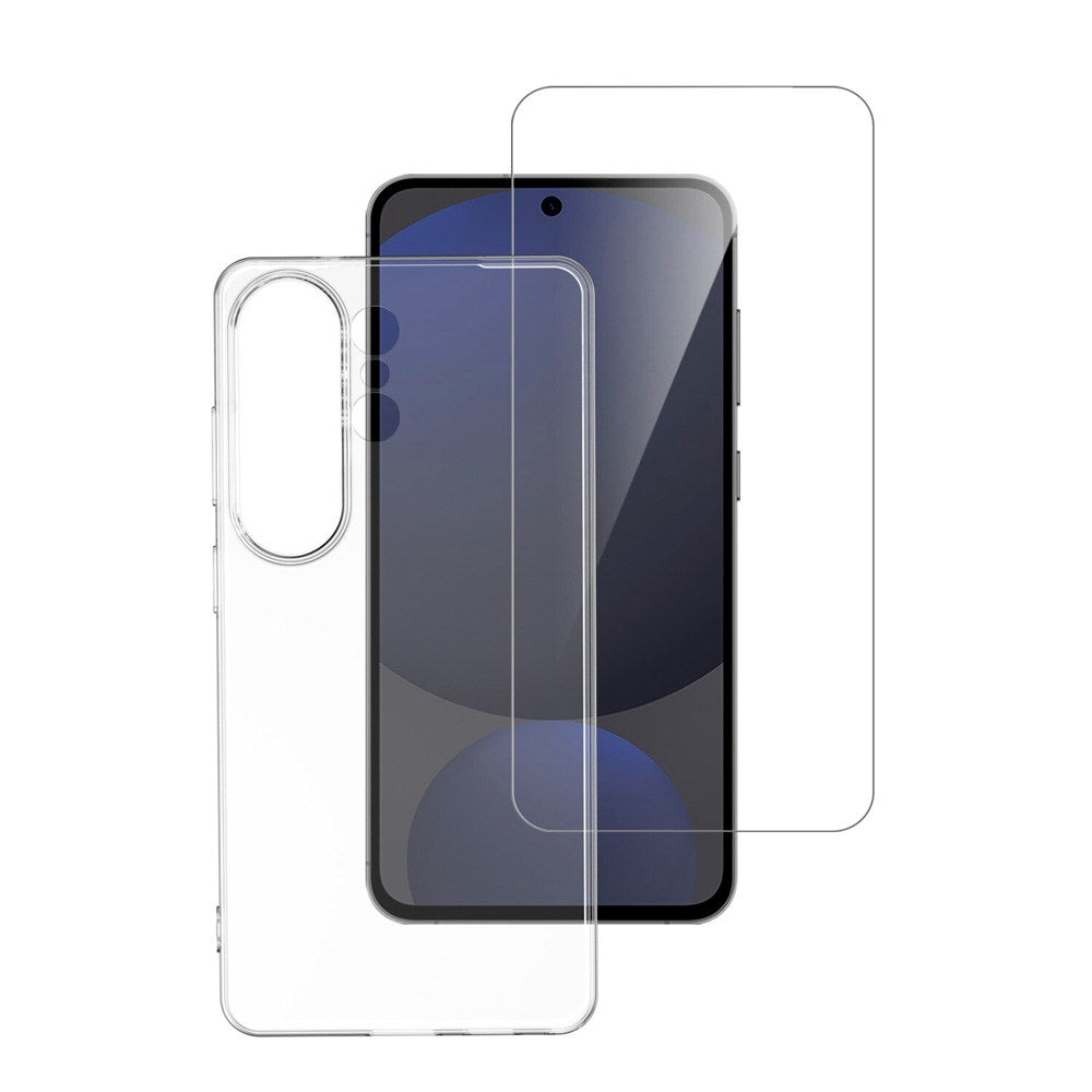 Samsung Galaxy S26 Ultra 4smarts 360° Protection Set with Case & Screen Protector Glass - Transparent