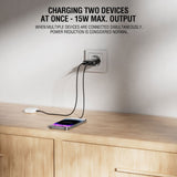 4smarts PDPlug Slim 30W Wall Charger with 1 x USB-C 1 x USB-A - Black