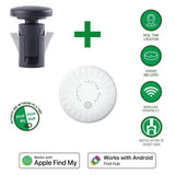 4smarts SkyTag GPS Tracker incl. Mounting Kit for Bicycle - Apple Find My & Android Find Hub - White / Black