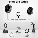 4smarts Wireless Charger with Built-in Cooling & RGB Light - MagSafe / Qi2 Compatible - Grey