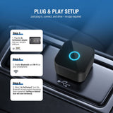 4smarts 2-in-1 Wireless Adapter for Apple CarPlay & Android Auto – Black