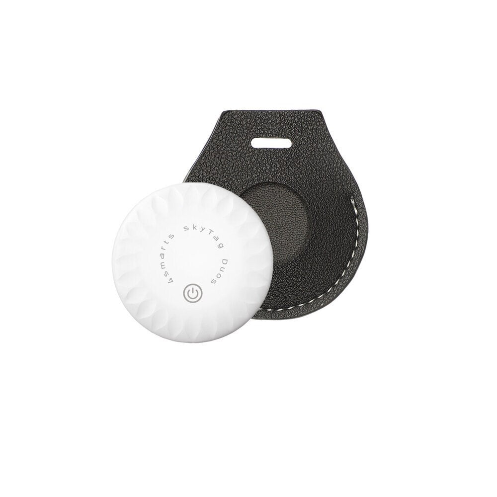4smarts SkyTag GPS Tracker incl. Luggage Tag - Apple Find My & Android Find Hub - White / Black
