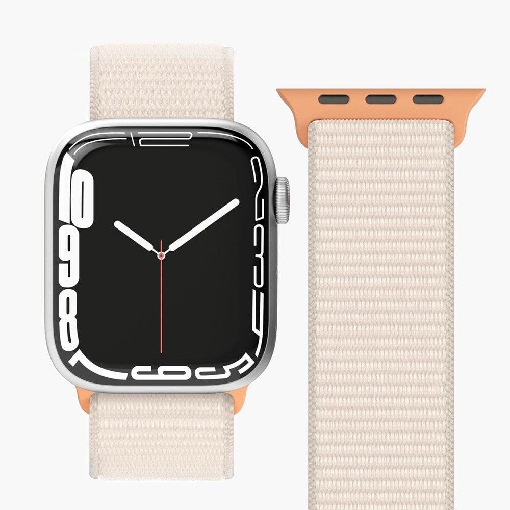 Apple Watch (42/44/45/SE/49mm) Vonmählen Fitness Loop Nylon Strap - Creme