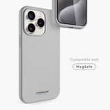 Vonmählen iPhone 15 Pro Eco Silicone Case - MagSafe Compatible - Grey