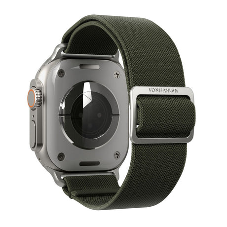 Vonmählen Apple Watch (42/44/SE/45/46/49mm) Classic Nylon Loop Watch Strap - Olive