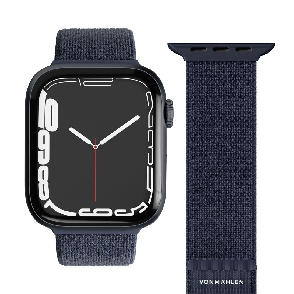 Apple Watch (42/44/45/SE/49mm) Vonmählen Fitness Loop 2 Nylon Strap - Blue