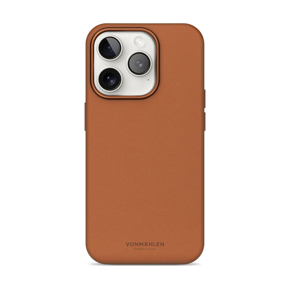 Vonmählen iPhone 16 Pro Like Leather Case - MagSafe Compatible - Brown