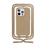 iPhone 15 Pro Woodcessories Change Case w. Strap - 100% Plant-based - Taupe