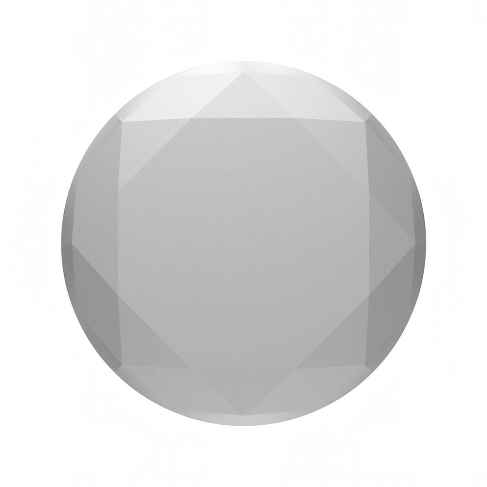 POPSOCKETS PopGrip Removable Grip with Stand Function - Metallic Diamond Silver