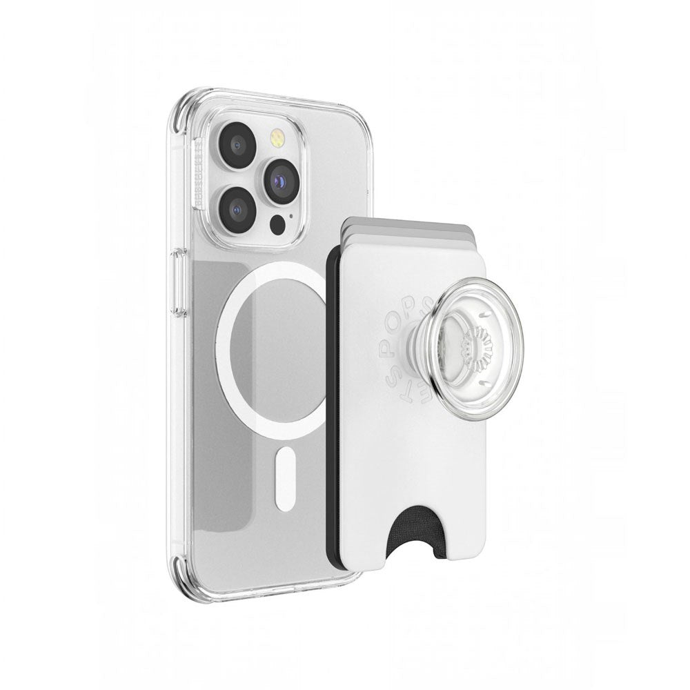 POPSOCKETS PopWallet MagSafe Card Holder - White