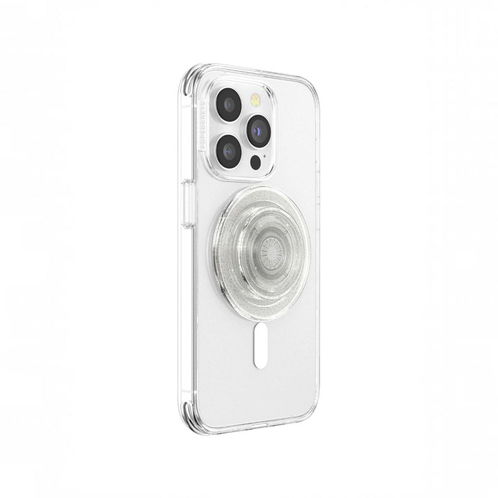 POPSOCKETS PopGrip MagSafe - Stand & Grip - Clear Glitter