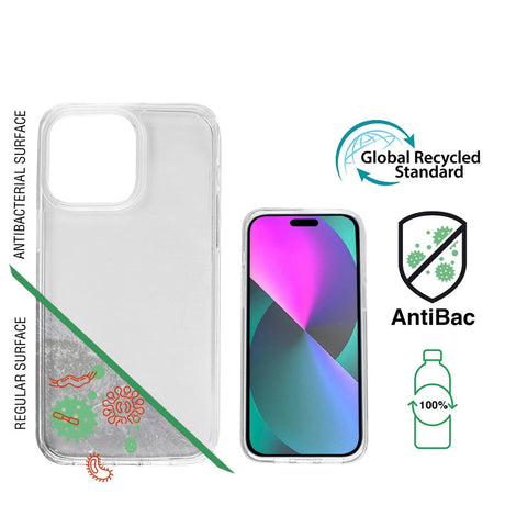 iPhone 14 Pro 4Smarts AntiBac Eco Case - 100% Recycled Plastic - Transparent