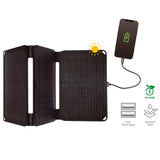 4smarts VoltSolar 21W Foldable Solar Panel w. 2x USB-A - Black