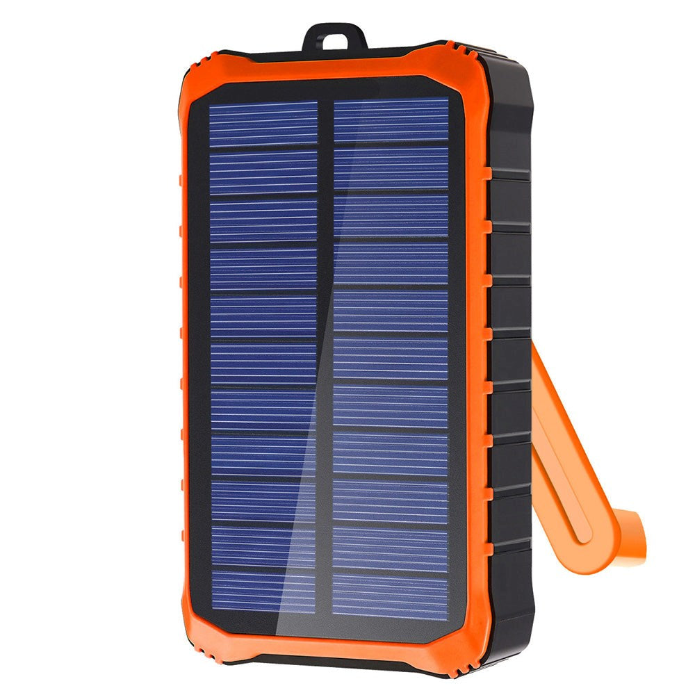 4smarts Prepper Solar Powerbank 12.000mAh - 2 x USB-A - Black / Orange