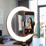 4smarts LoomiPod Mini Selfie Tripod w. LED Ring Light, Holder & Stand