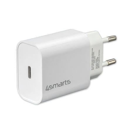 4smarts VoltPlug PD 20W USB-C Wall Charger w. Lightning Cable - White