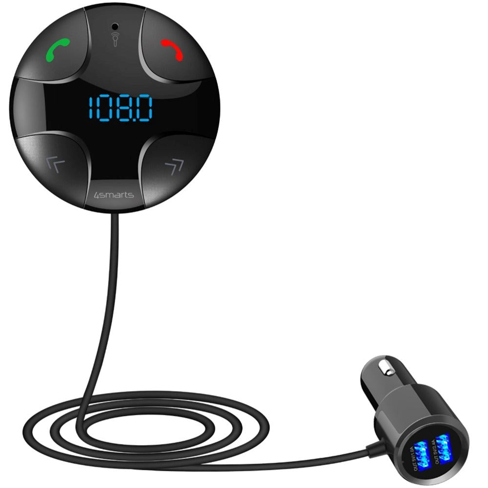 4smarts DashRemote Bluetooth FM Transmitter w. Handsfree Telephony - Black