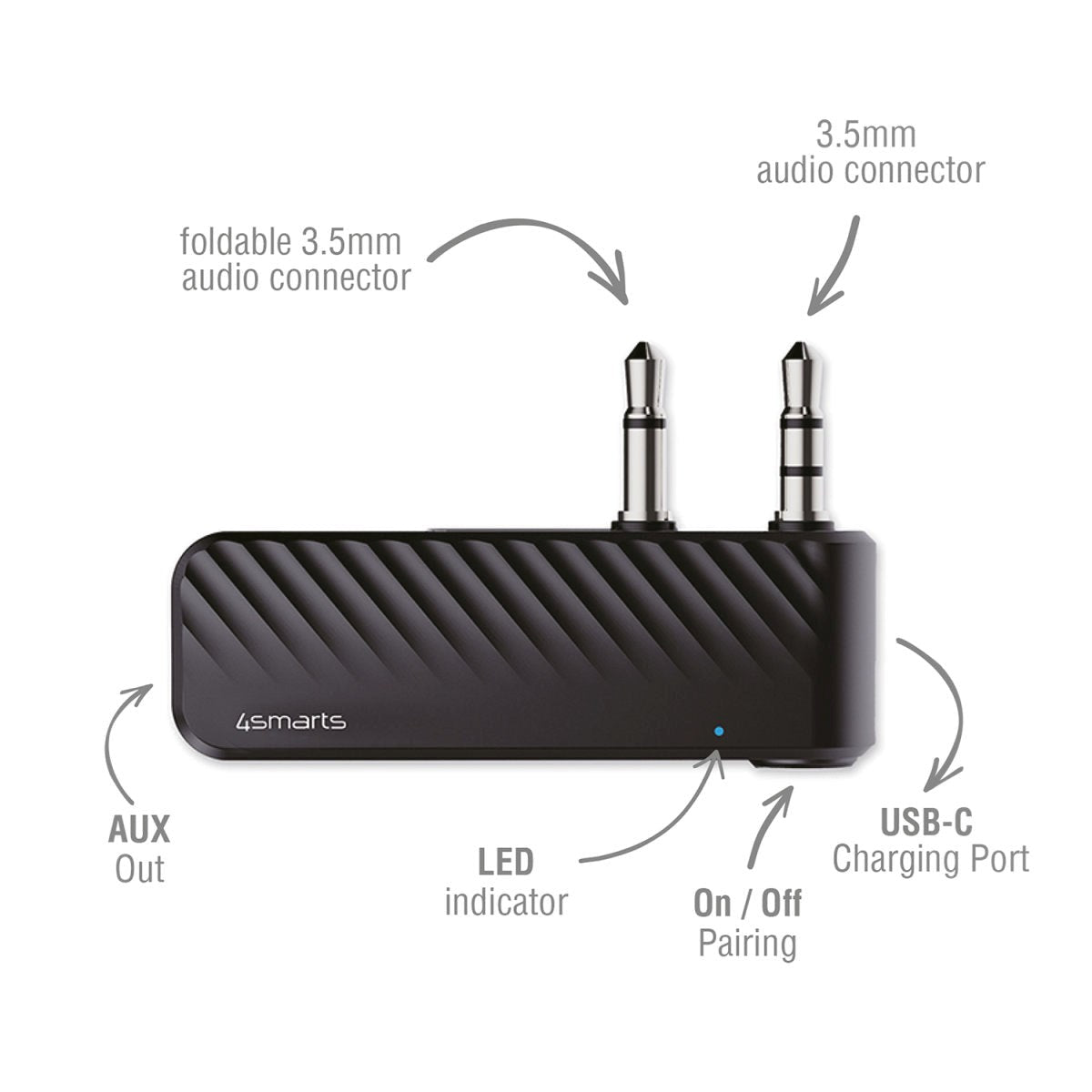 4smarts Bluetooth Audio Transmitter B9 - Black