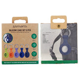 4smarts AirTag Silicone Case with Keychain - 5 pcs. - Multi