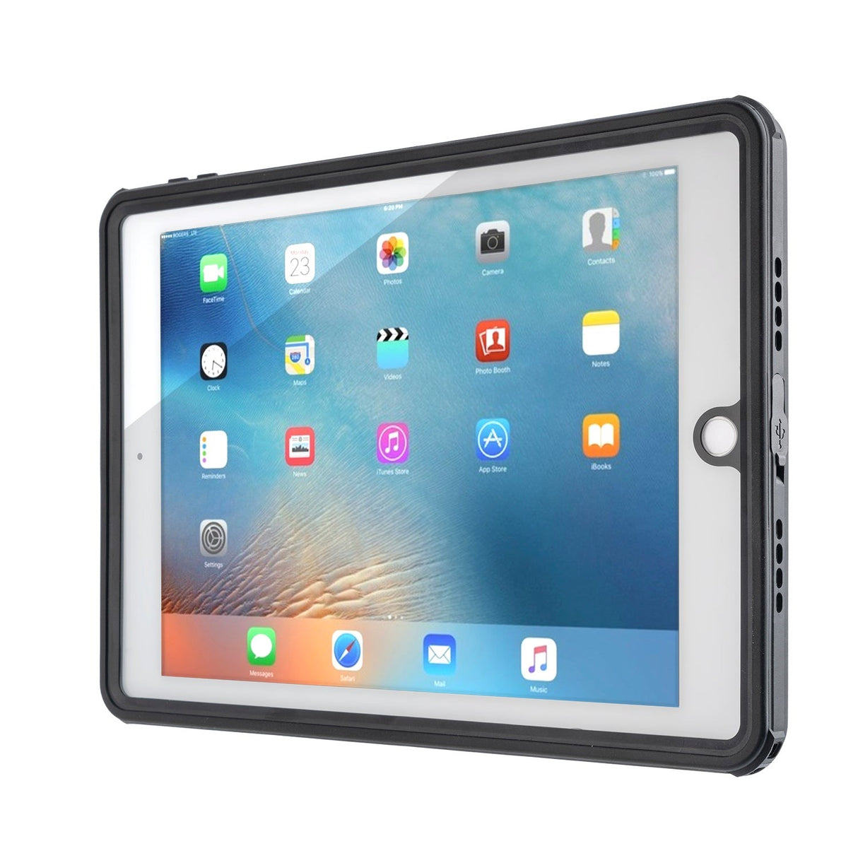 iPad 9.7 (2018 / 2017) 4smarts Rugged Waterproof Case Stark (Waterproof Case) - Black