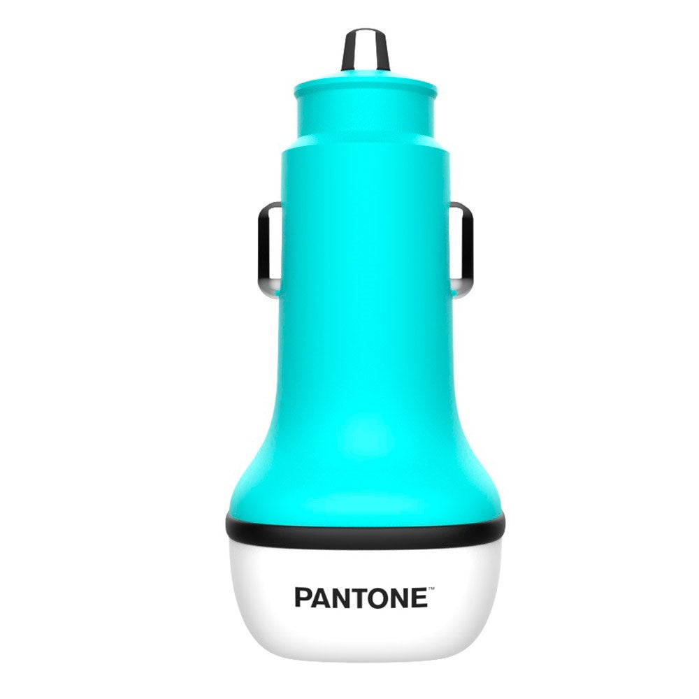 Pantone Car charger PD 20W with USB-C & USB-A - Turquoise