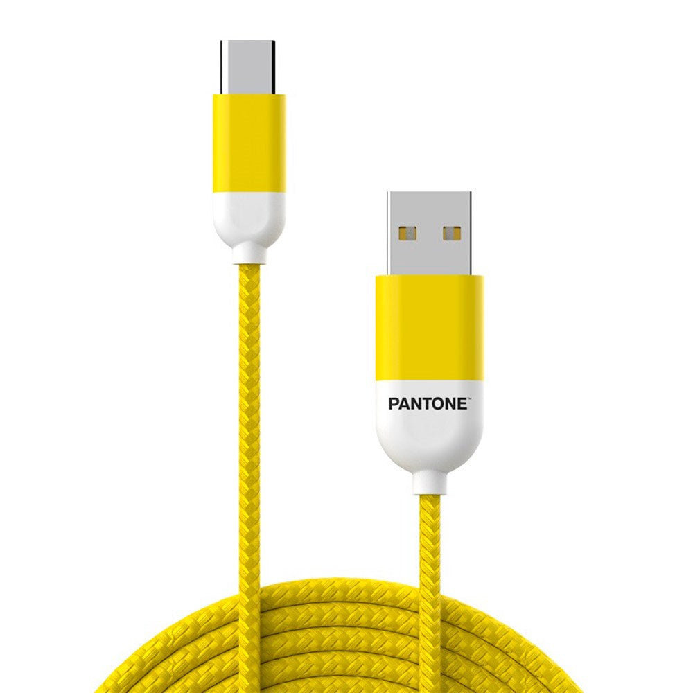 Pantone USB-A to USB-C Cable 12W - 1.5m - Yellow