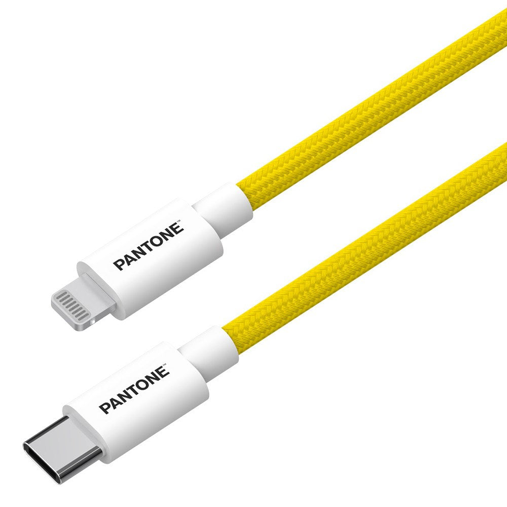 Pantone MFI USB-C to Lightning Cable 15W - 1.5m - Yellow