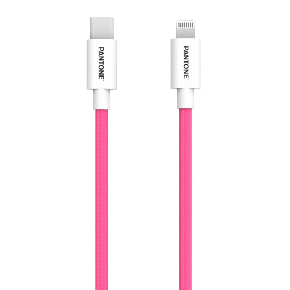 Pantone MFI USB-C to Lightning Cable 15W - 1.5m - Pink