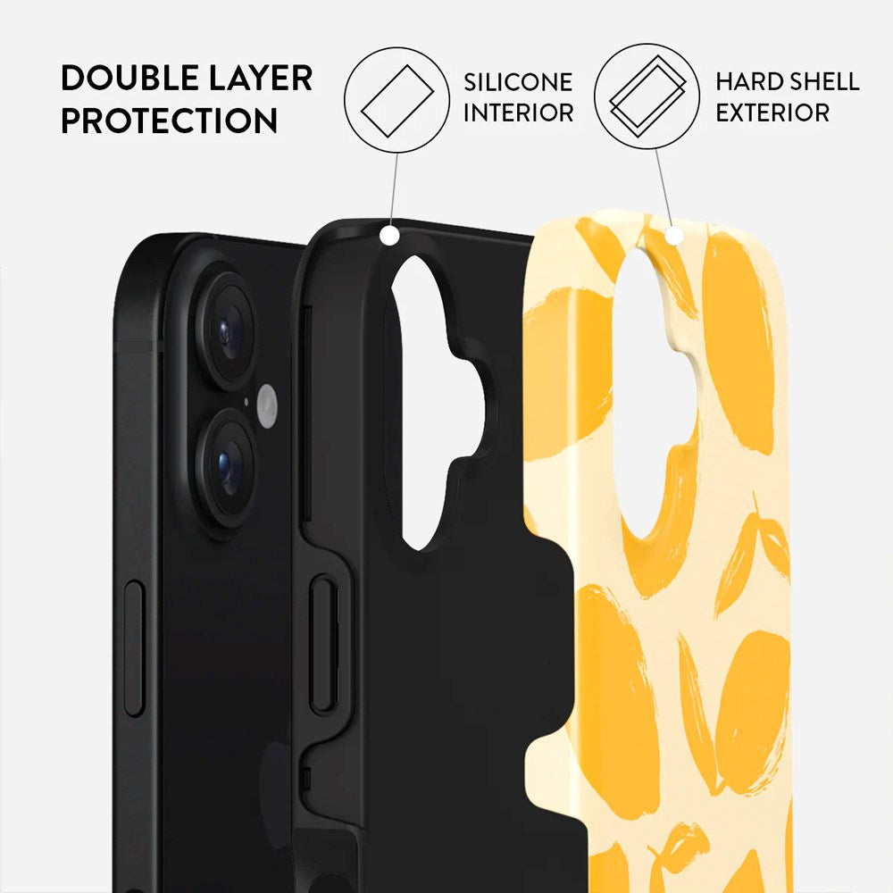 Burga iPhone 16 Plus Tough Fashion Case - Lemon Tart