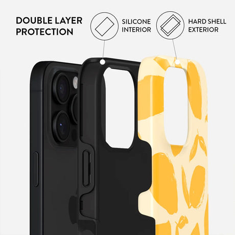 iPhone 16 Pro Burga Tough Fashion Cover - Lemon Tart