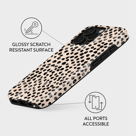 iPhone 16 Pro Burga Tough Fashion Cover - MagSafe Compatible - Almond Latte