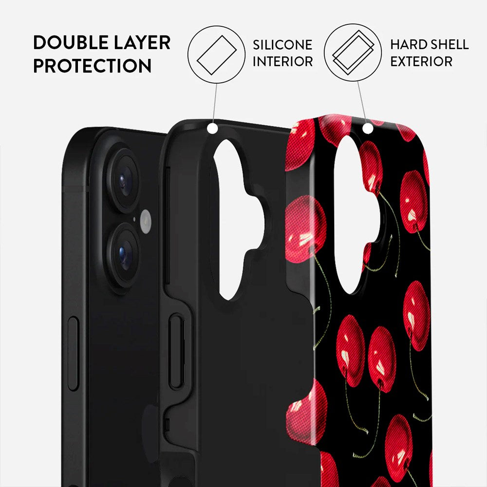 Burga iPhone 16 Tough Fashion Case - Cherrybomb