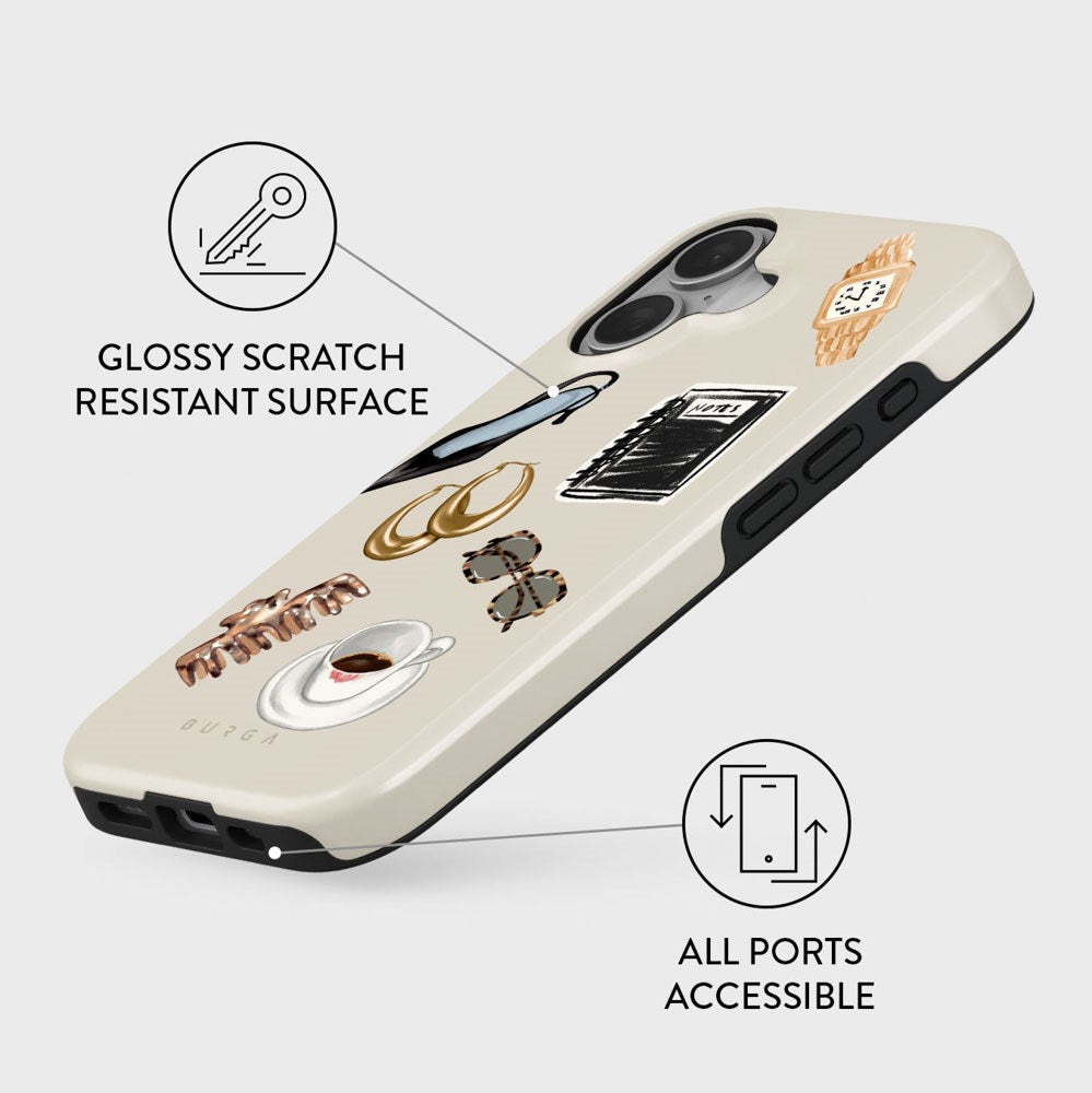 Burga iPhone 16 Tough Fashion Case - Boss Babe