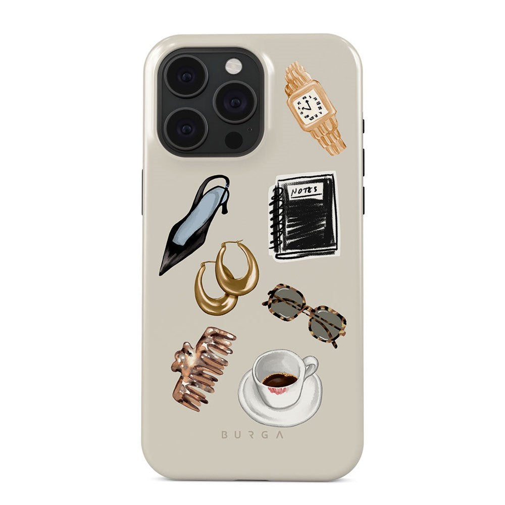 Burga iPhone 15 Pro Tough Fashion Case - Boss Babe