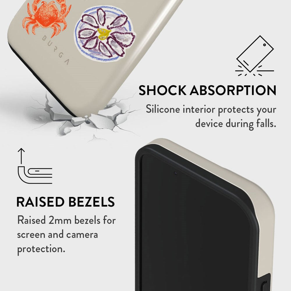 Burga iPhone 15 Tough Fashion Case - Seaside Muse