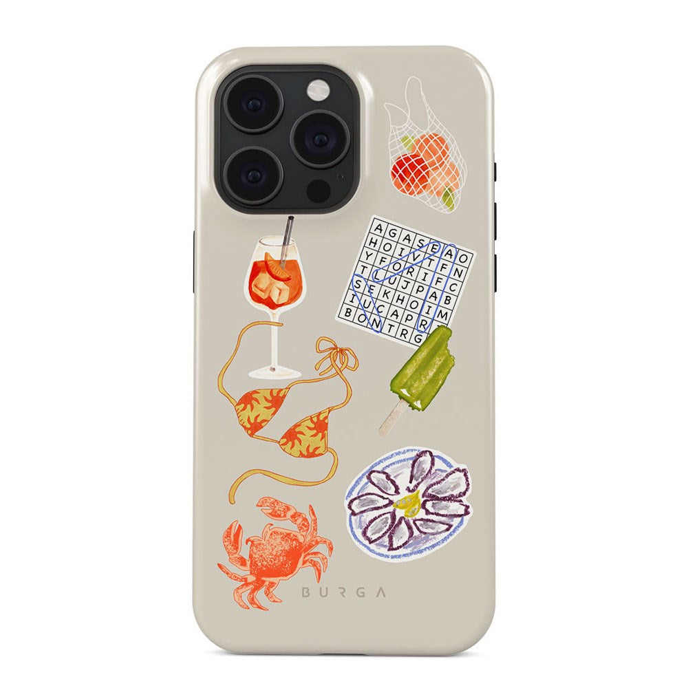 Burga iPhone 15 Pro Tough Fashion Case - Seaside Muse
