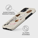 Burga iPhone 15 Tough Fashion Case - Oat Milk Please