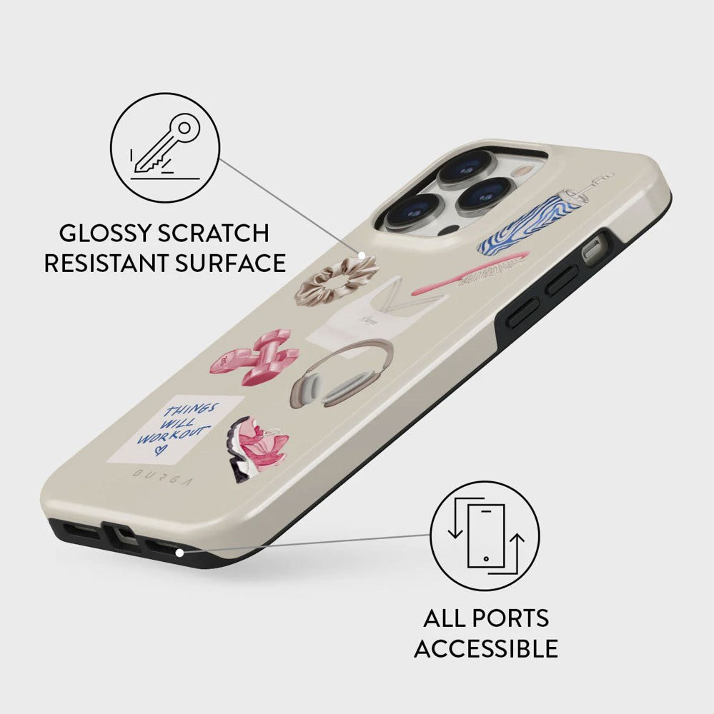 Burga iPhone 14 Pro Tough Fashion Case - 5AM Club