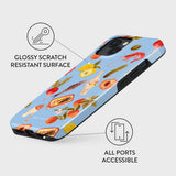 iPhone 15 Burga Tough Fashion Case - MagSafe Compatible - Al Fresco