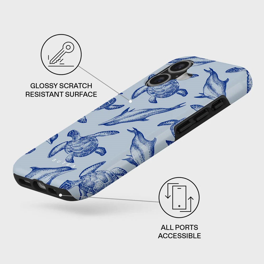Burga iPhone 17 Tough Fashion Case - MagSafe Compatible - Aquatic Dance