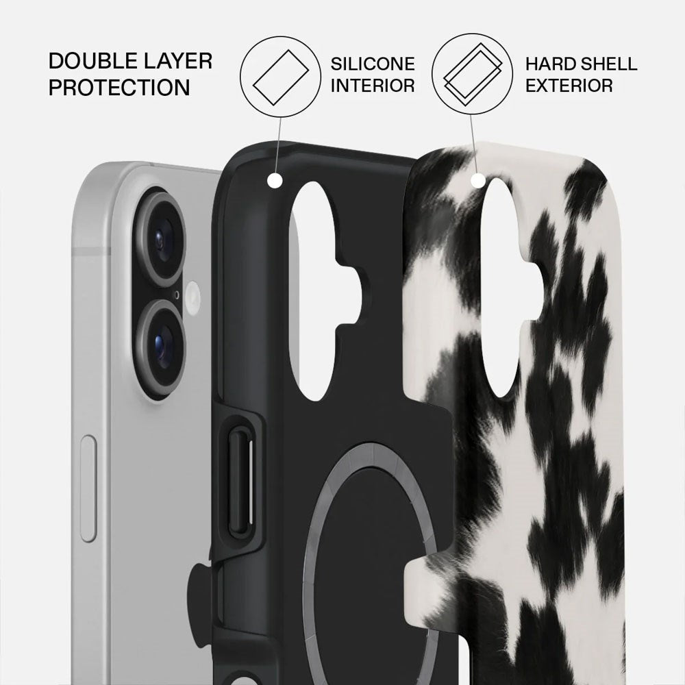 Burga iPhone 17 Tough Fashion Case - MagSafe Compatible - Achromatic