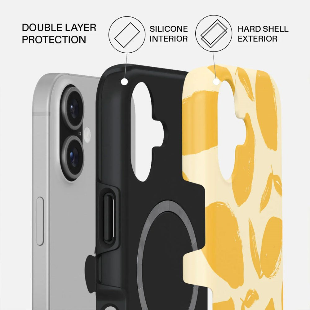 Burga iPhone 17 Tough Fashion Case - MagSafe Compatible - Lemon Tart
