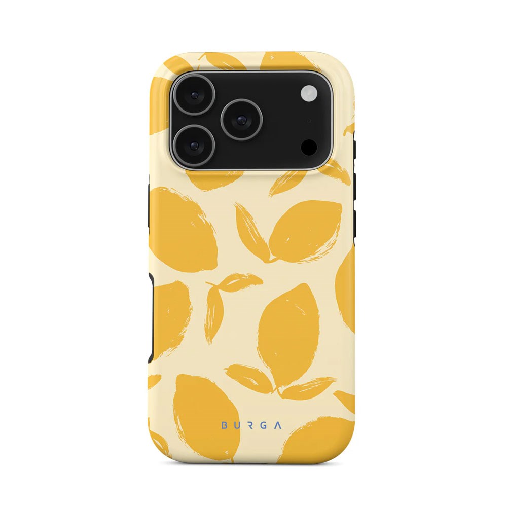 Burga iPhone 17 Pro Tough Fashion Case - MagSafe Compatible - Lemon Tart