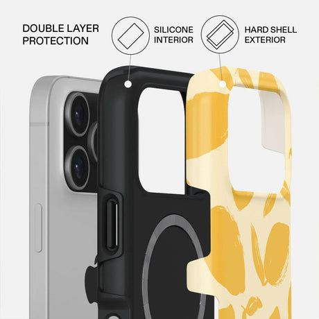 Burga iPhone 17 Pro Tough Fashion Case - MagSafe Compatible - Lemon Tart